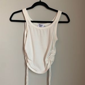 Princess Polly white tank with ties